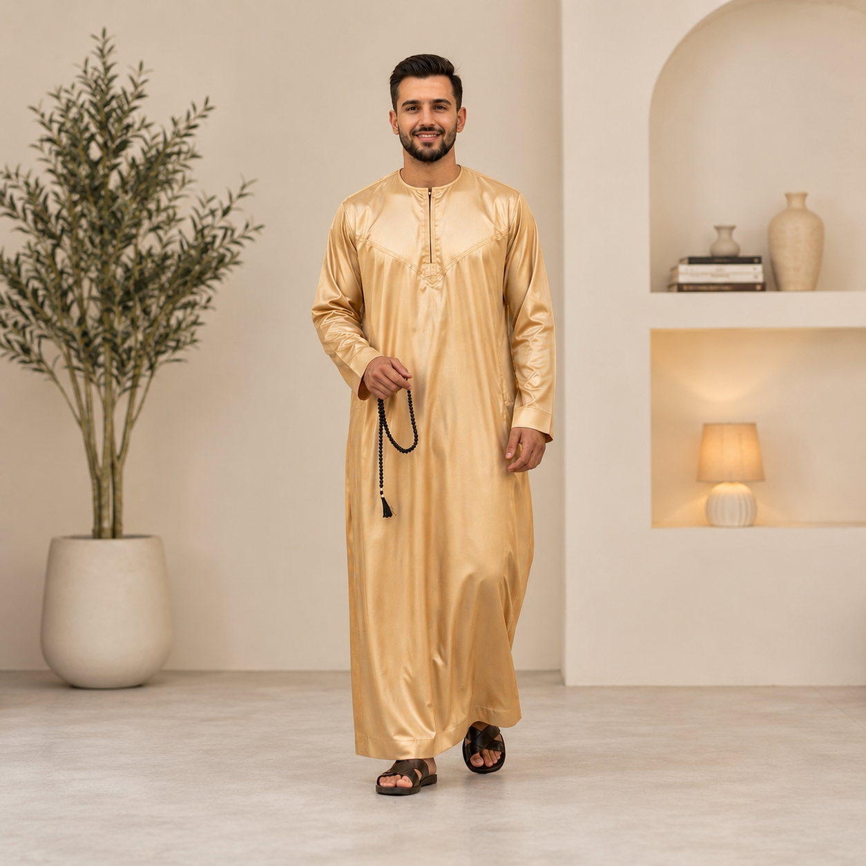 Mens Gold Jubba Thobes