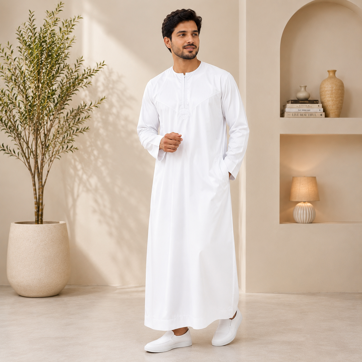 Men's White Jubba